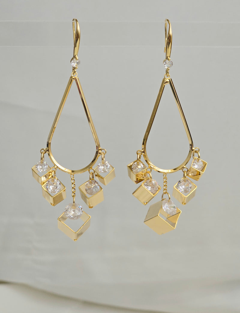 Golden Cubes Danglers