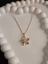 Petal X Heart Pendant Necklace