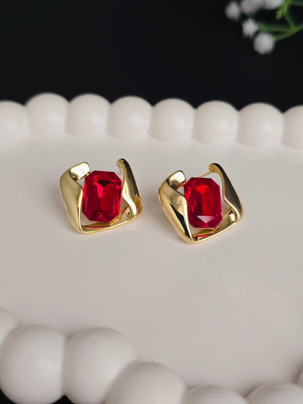 Crimson Radiance Studs