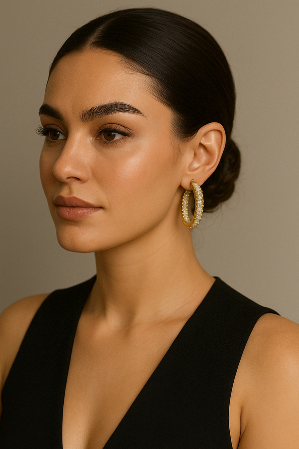 Celestia Diamond Hoops