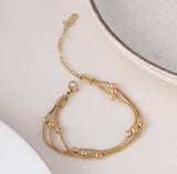 Triple Layered Chain Bracelet