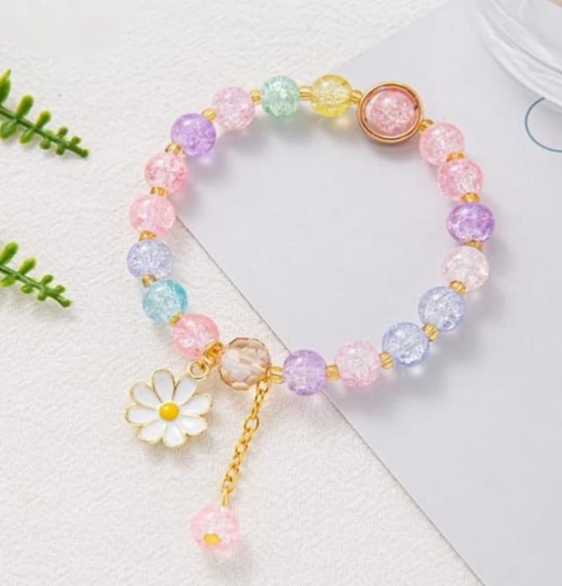 Rainbow Gem Beads Bracelet