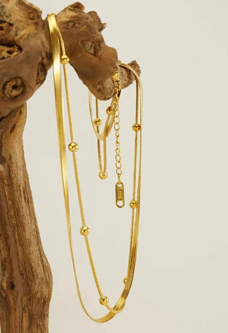 Double Layered Chain Ancklet