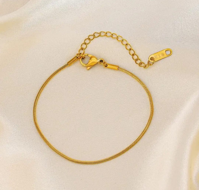 Simple Plain Chain Bracelet
