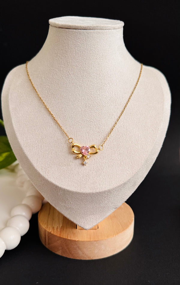 Infinity Heart Pendant Necklace