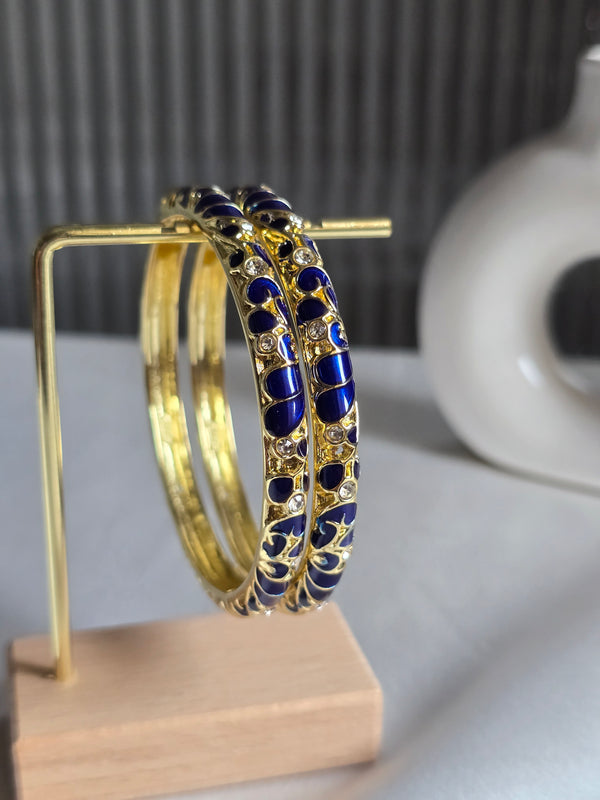ROYAL BLUE MEENAKARI KADA