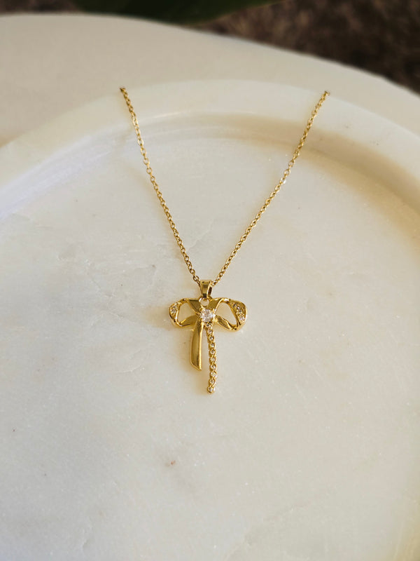 Bow Pendant Necklace