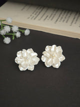 WHITE CAMELLIA STUDS