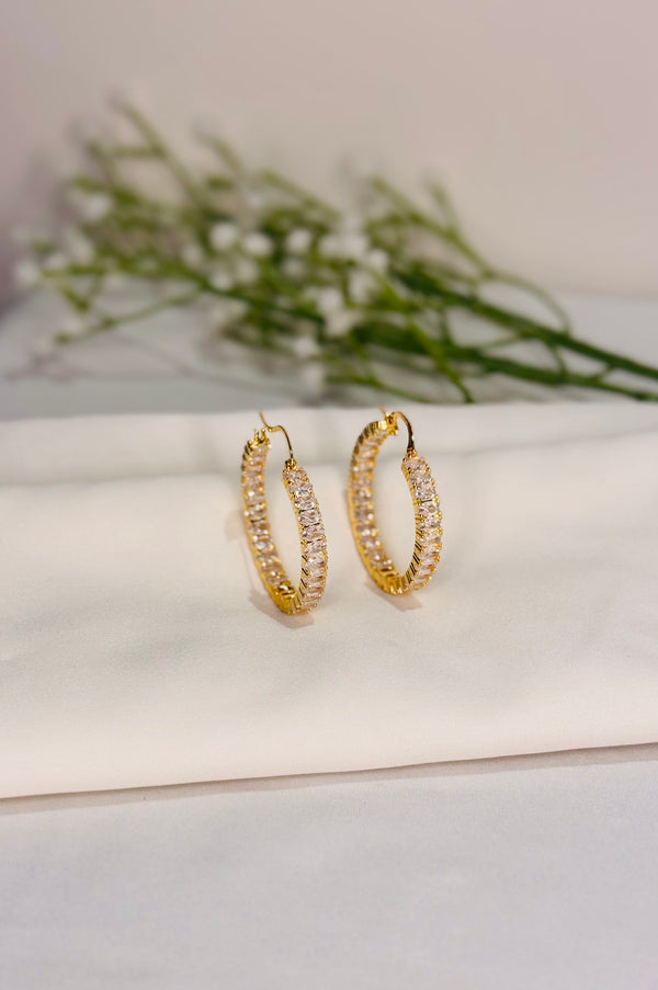Celestia Diamond Hoops