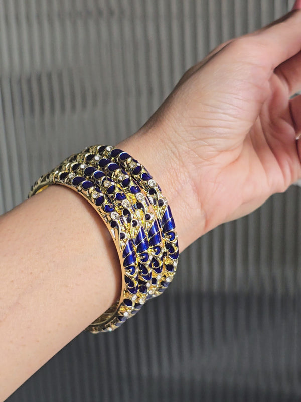 ROYAL BLUE MEENAKARI KADA